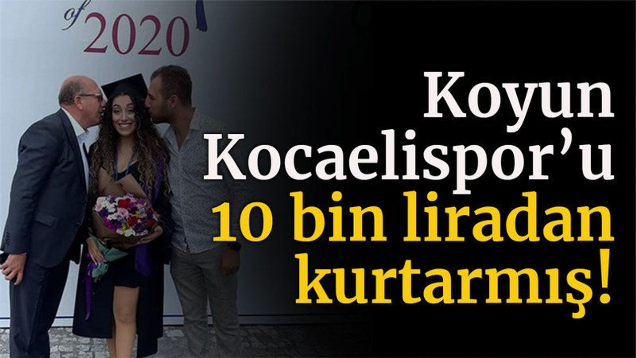 Koyun Kocaelispor’u 10 bin liradan kurtarmış!